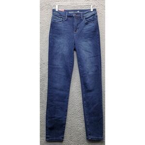 Max Studio Indigo Jeans Women's 6 Blue Denim Pocket Stretch High Rise Skinny Leg